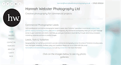 Desktop Screenshot of hannahwebsterphotography.co.uk